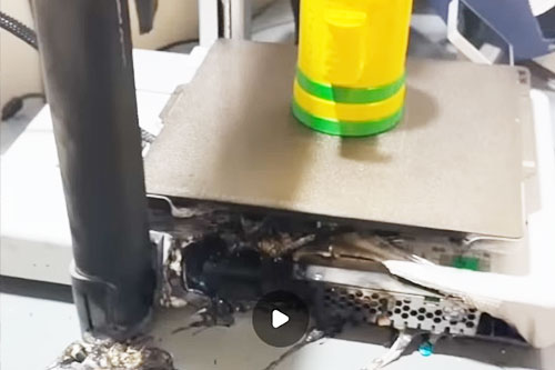 bambu lab 3d printer burnt